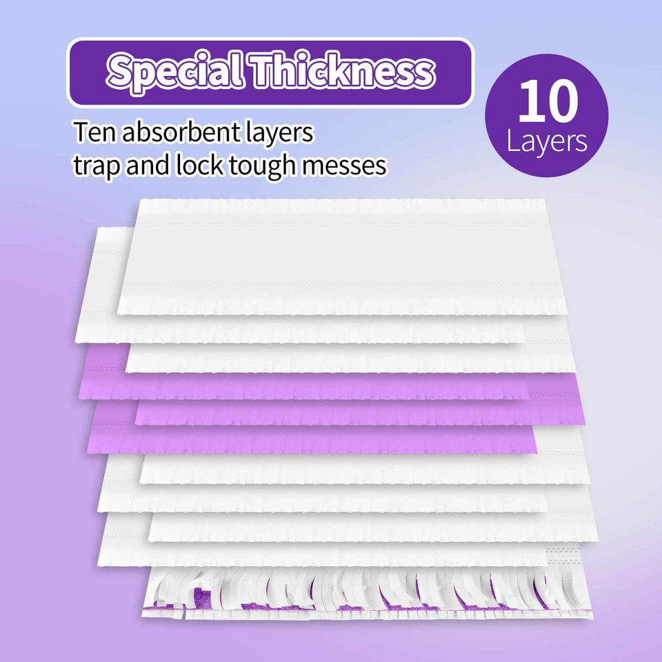 10 Pack Disposable Power Mop Pads for Swiffer Power Mop Pads, Compatible with Swiffer Power Mop Refills, Unscented Spray Replacement Floor Cleaning Refills for urface/Hardwood Floor Cleaning