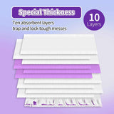 10 Pack Disposable Power Mop Pads for Swiffer Power Mop Pads, Compatible with Swiffer Power Mop Refills, Unscented Spray Replacement Floor Cleaning Refills for urface/Hardwood Floor Cleaning