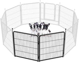 FXW Rollick Unleashed Dog Playpen for Indoor, Yard, RV Camping, 24 inch 8 Panels for Small and Puppy Dogs, Black│Patented