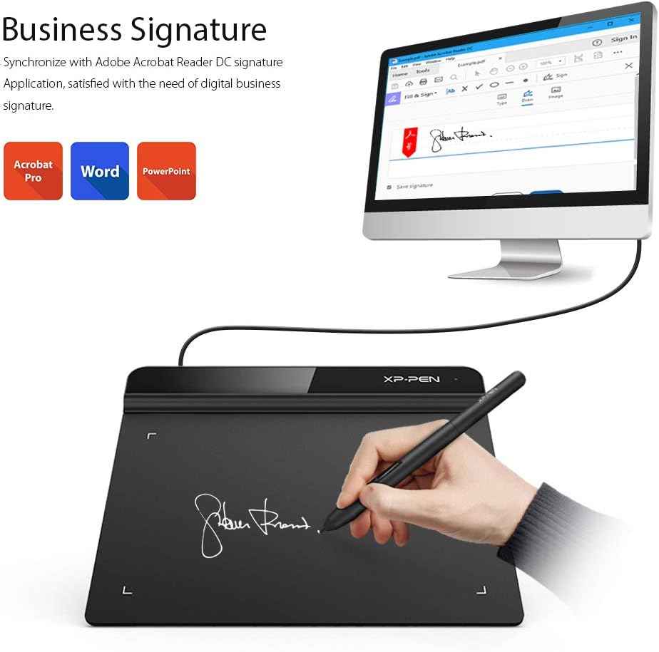 Drawing Tablet XPPen StarG640 Digital Graphic Tablet 6x4 Inch Art Tablet with Battery-Free Stylus Pen Tablet for Mac, Windows and Chromebook (Drawing/E-Learning/Remote-Working)