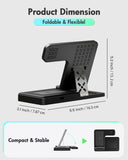 Wireless Charger iPhone Charging Station: 3 in 1 Charger Stand Multiple Devices for Apple - iPhone 16e 16 15 14 Pro Max 13 12 11 - Watch 10 9 8 7 6 5 4 3 2 SE and Ultra Series - Airpods 4 3 2 Pro - ShopUS