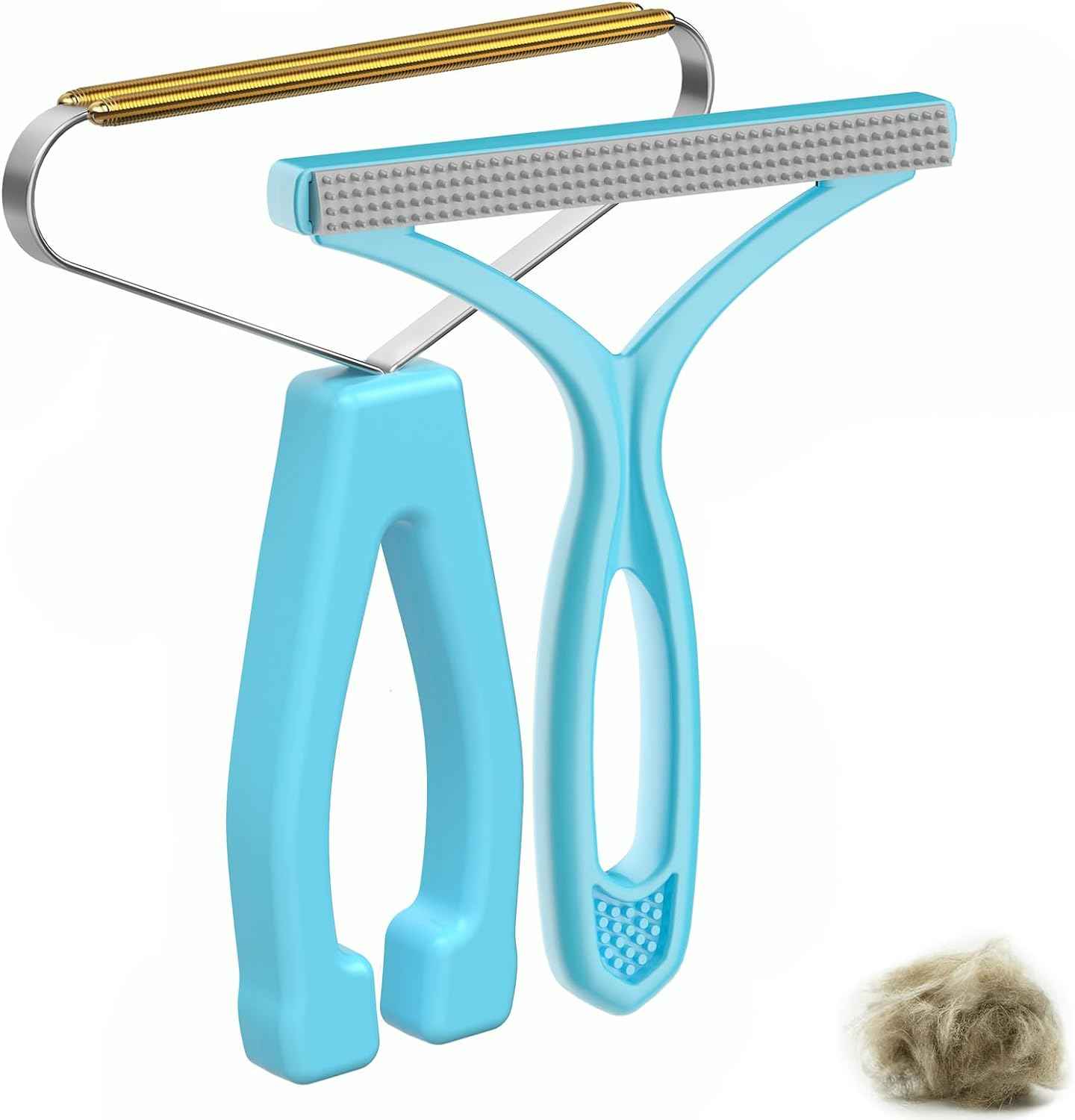 Versatile Pet Hair Remover for Carpets Sofas Clothing Keychain Friendly