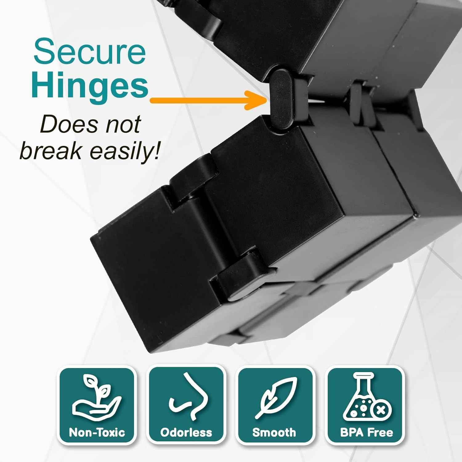 Infinity Cube Sensory Fidget Toy, 3x3 Mini Gadget for Stress Relief and Anxiety