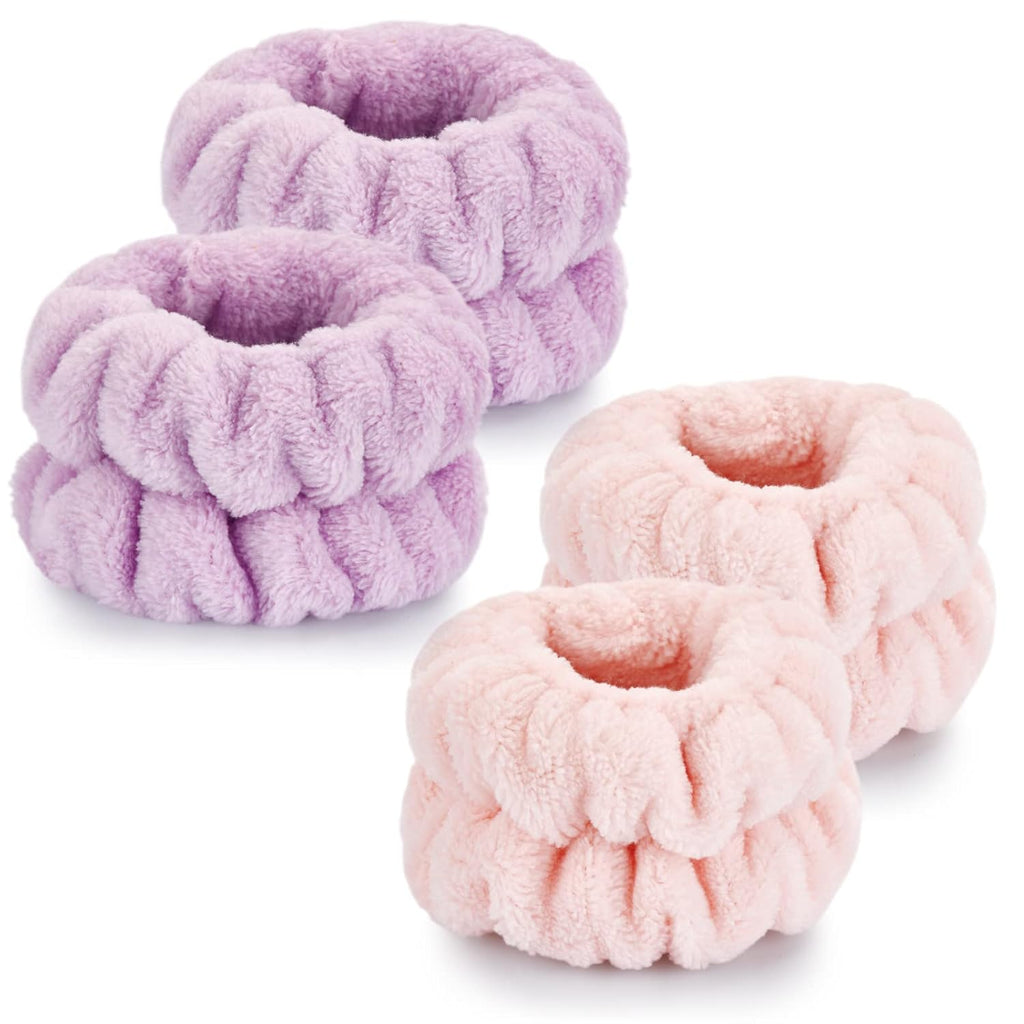 dorbetar microfiber wrist towels for washing face, soft coral fleece, breathable, fast drying