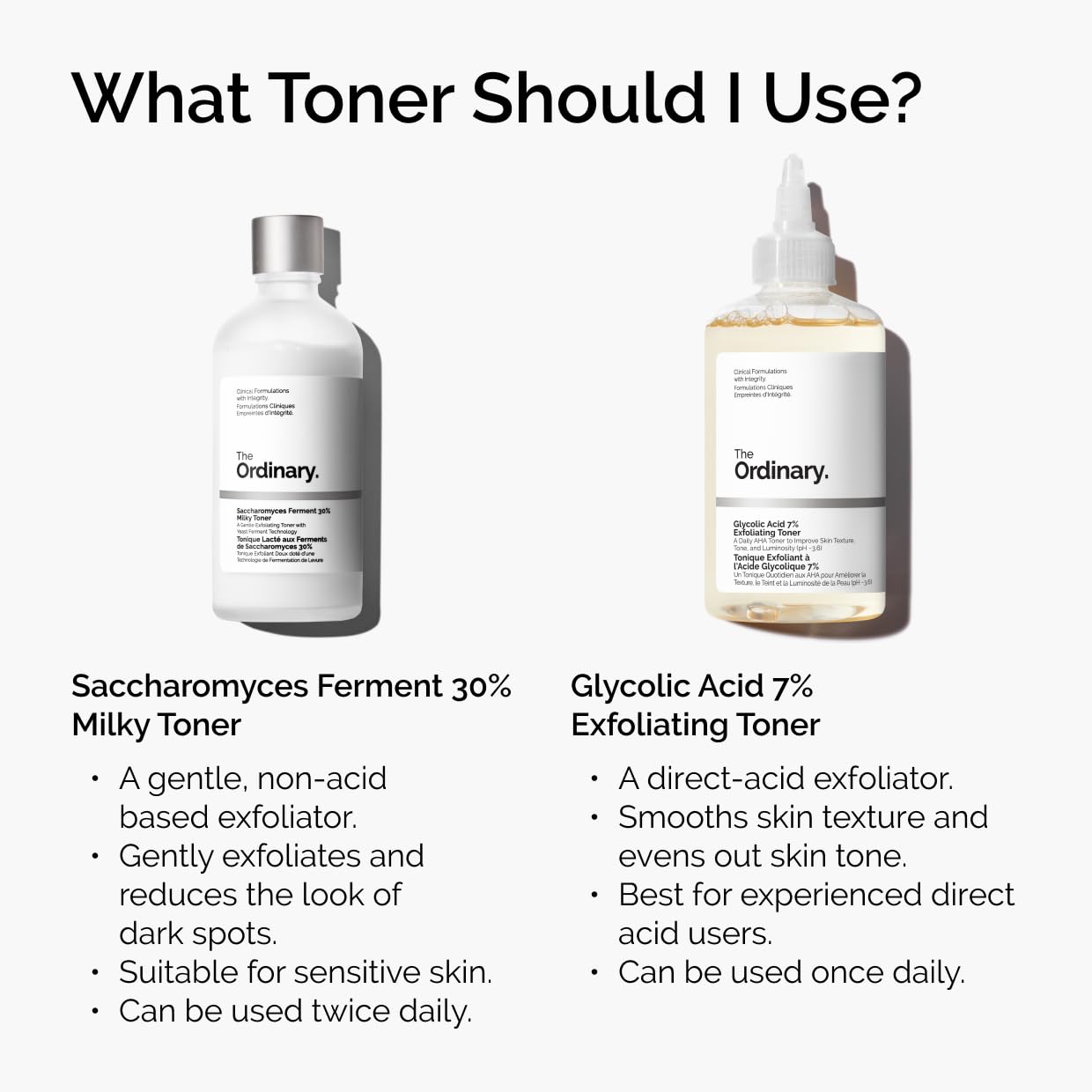 the ordinary glycolic acid 7% exfoliating toner, brightening and smoothing daily toner for uneven skin tone