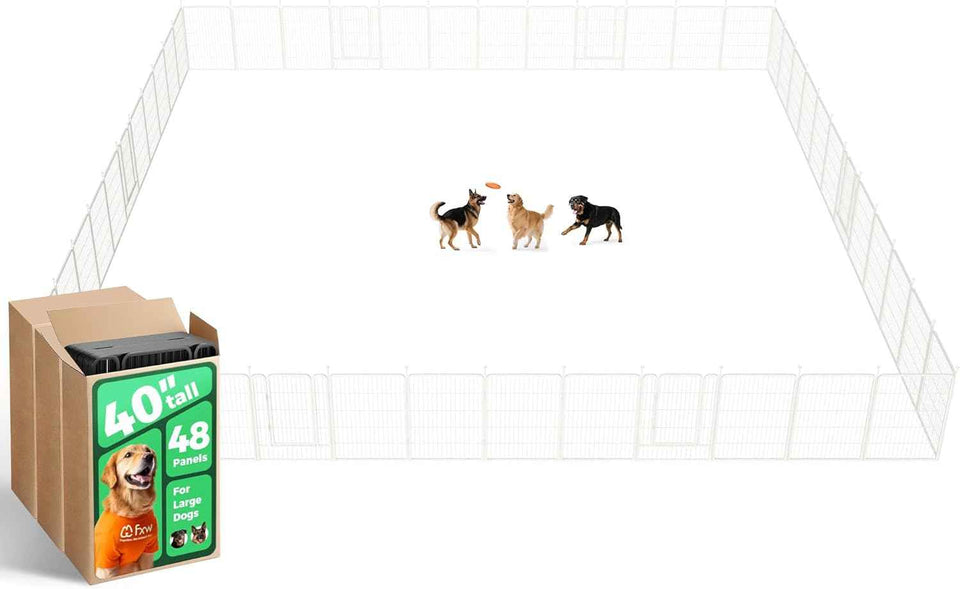 FXW Rollick Unleashed Dog Playpen for Indoor, Yard, RV Camping, 24 inch 8 Panels for Small and Puppy Dogs, Black│Patented