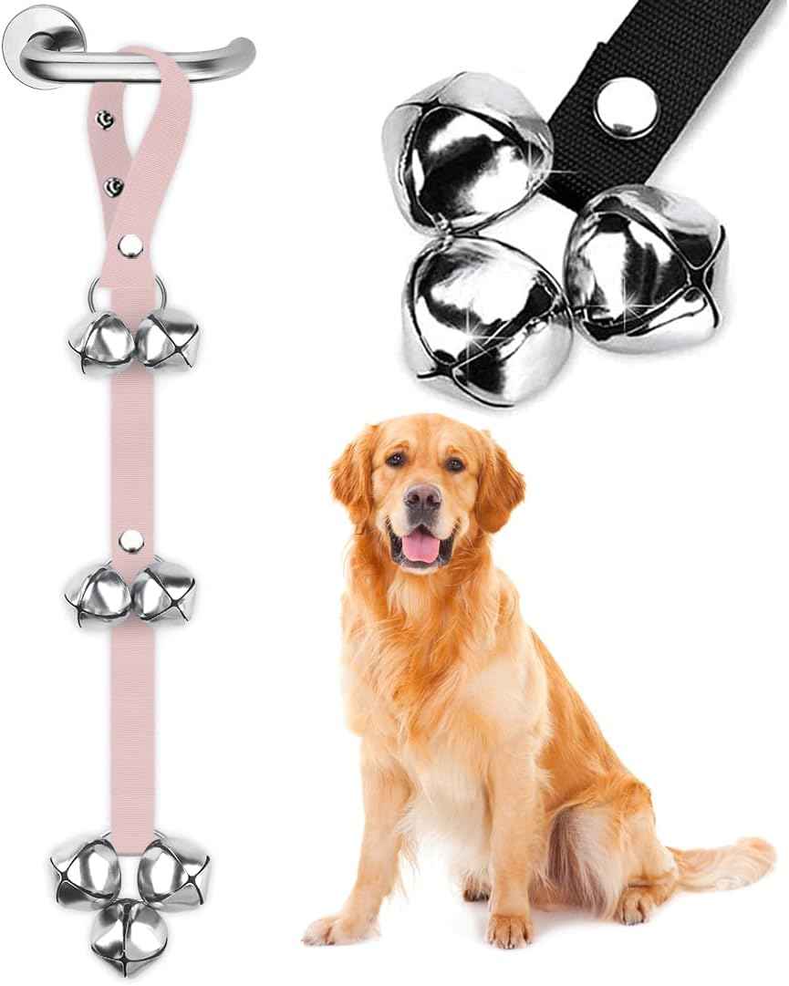 BLUETREE Dog Doorbells Premium Quality Training Potty Great Dog Bells Adjustable Door Bell Dog Bells for Potty Training Your Puppy The Easy Way - 7 Extra Large Loud 1.4 DoorBells
