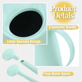 Watering Can for Indoor and Outdoor Plants - Long Spout Water Can for Garden, Flower, House Plants - 1.8L/1/2 Gallon (Green)