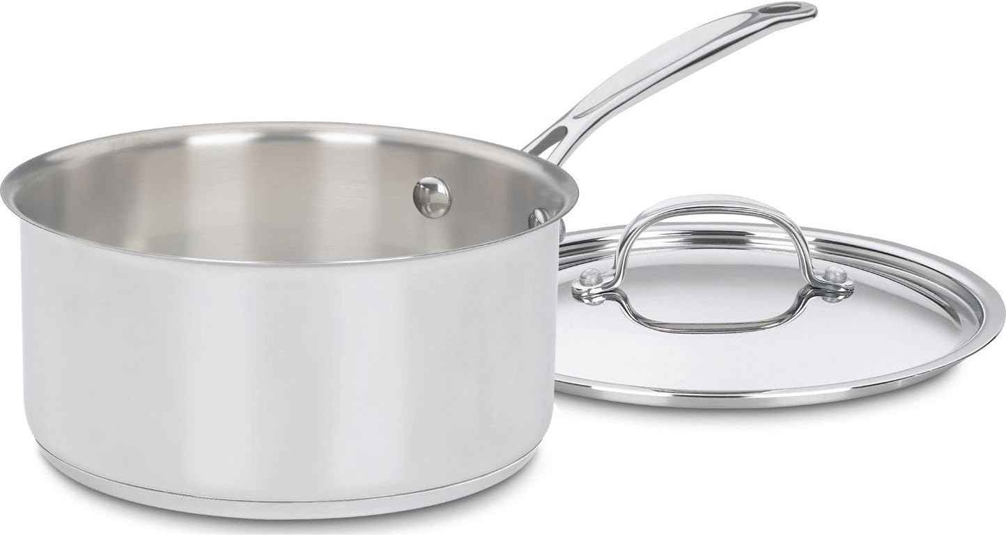 Cuisinart 1.5 Quart Saucepan w/Cover, Chef's Classic Stainless Steel Cookware Collection, 719-16