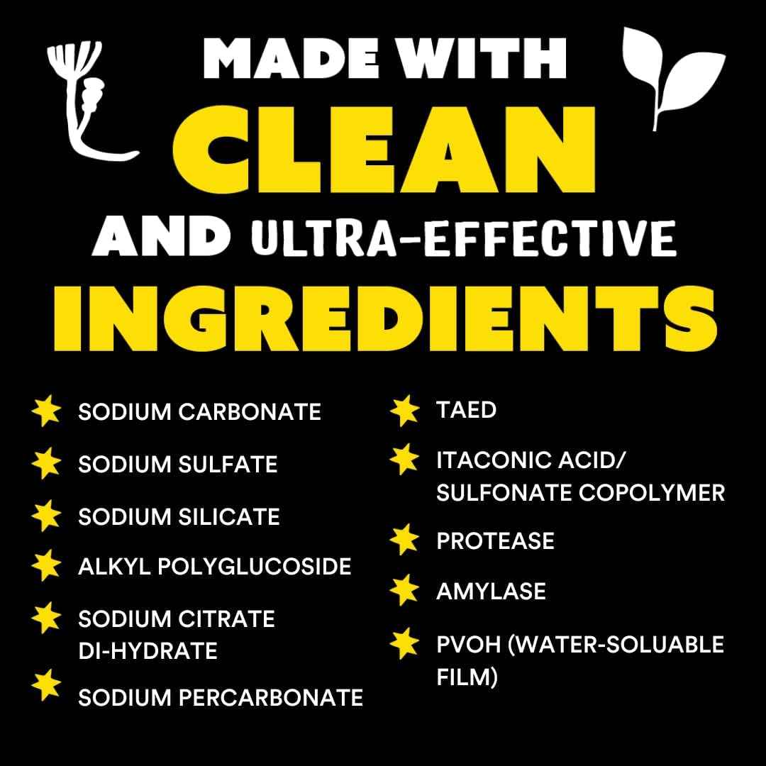 Molly's unscented dishwasher pods, 60-count, grease-cutting, eco-friendly, residue-free cleaning