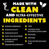 Molly's unscented dishwasher pods, 60-count, grease-cutting, eco-friendly, residue-free cleaning