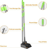 TooGe Pooper Scooper for Medium Small Dogs, Heavy Duty Pet Supplies with Stainless Metal Tray and Long Handle Rake for Grass, Dirt or Gravel