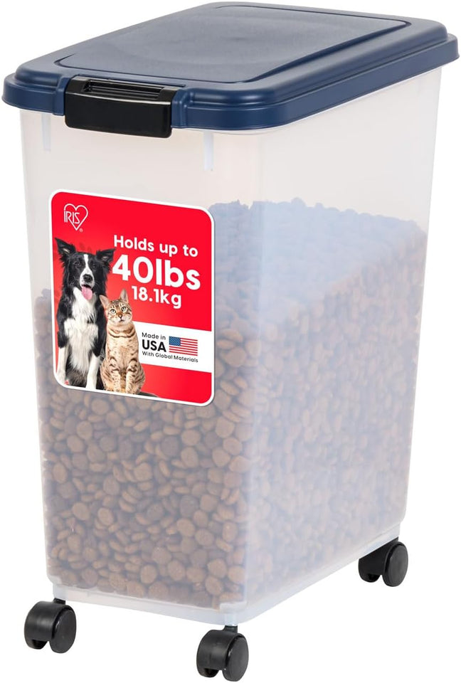 IRIS USA Airtight Pet Food Storage Container for Cats, Dogs, and Birds