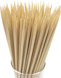 HOPELF 6" Natural Bamboo Skewers for BBQ，Appetiser，Fruit，Cocktail，Kabob，Chocolate Fountain，Grilling，Barbecue，Kitchen，Crafting and Party. Φ=4mm, More Size Choices 8"/10"/12"/14"/16"/30"(100 PCS)