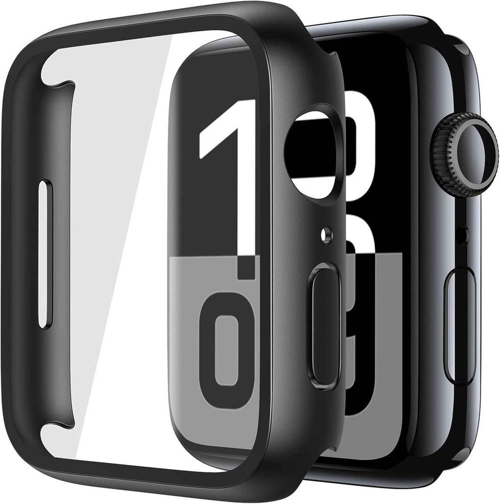 Misxi tempered glass case for Apple Watch Series 7 (2021) 46mm and Series 6 watch