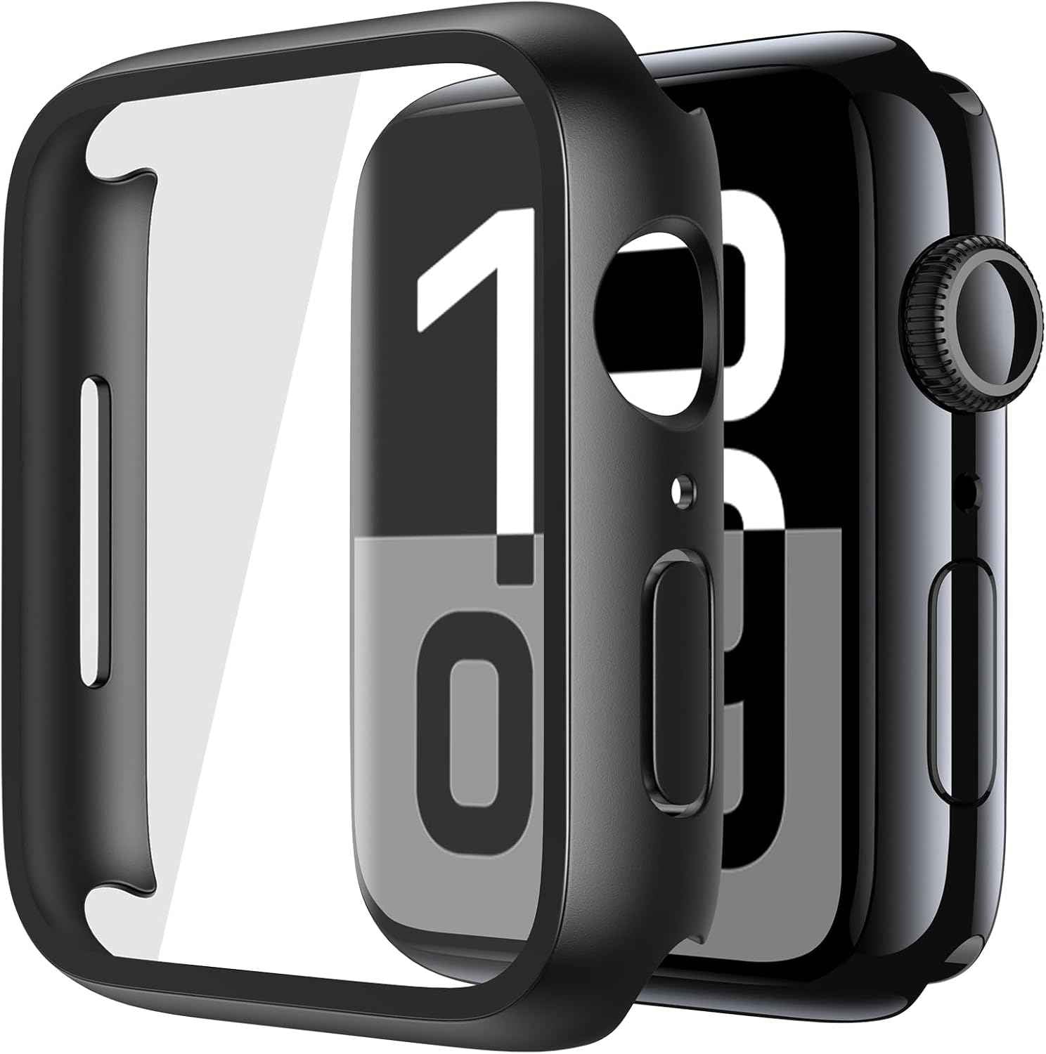Misxi tempered glass case for Apple Watch Series 7 (2021) 46mm and Series 6 watch