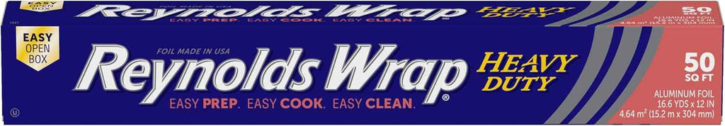 Reynolds Wrap Heavy Duty Aluminum Foil Roll 12 Inches Wide 50 Sq. Ft. Cooking Grilling
