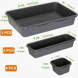 15-Piece Interlocking Desk Organizer for Office, Bathroom, and Kitchen Storage
