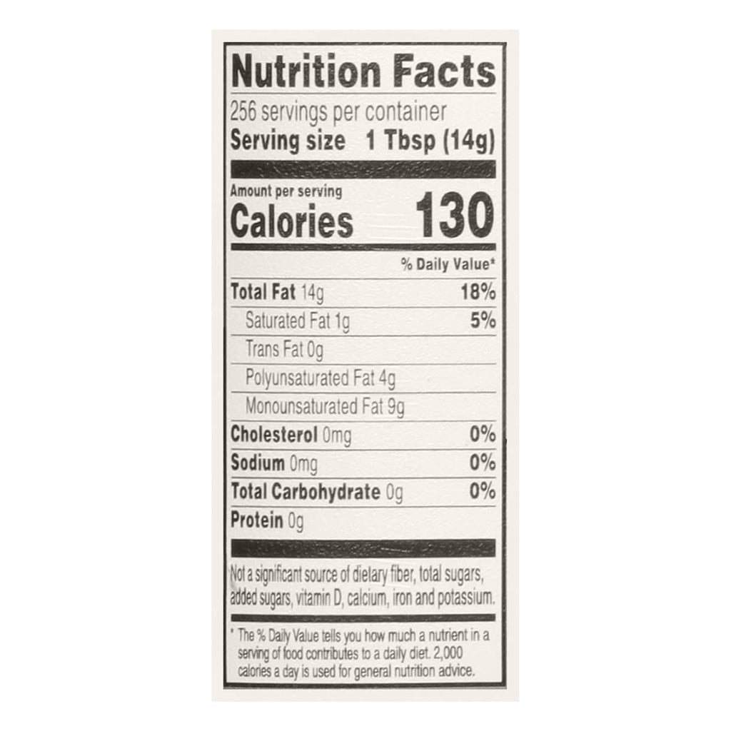Crisco pure canola oil 1 gallon kosher cholesterol free cooking frying baking