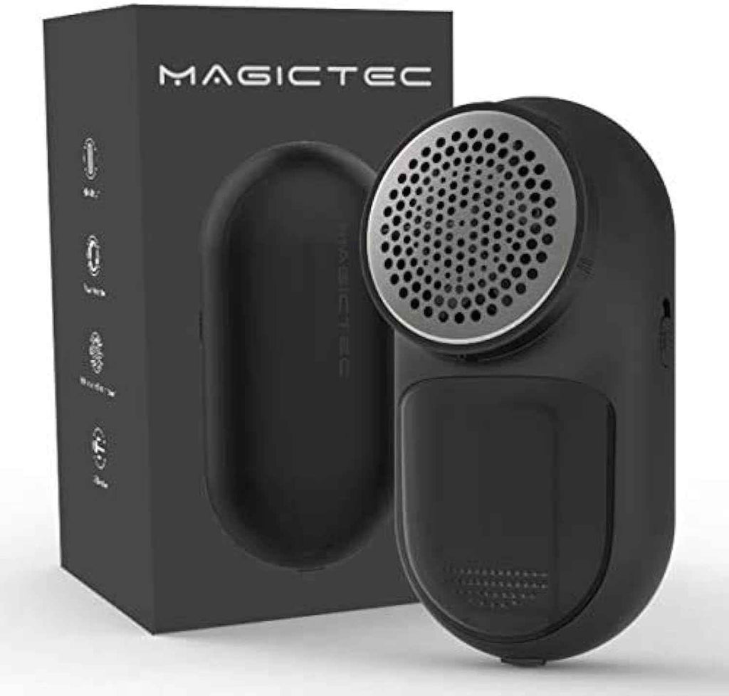 Rechargeable Fabric Shaver, Magictec Lint Remover Sweater Defuzzer Lints Fuzzs Pills Pilling Trimmer for Clothes and Furniture -Battery Operated, Green