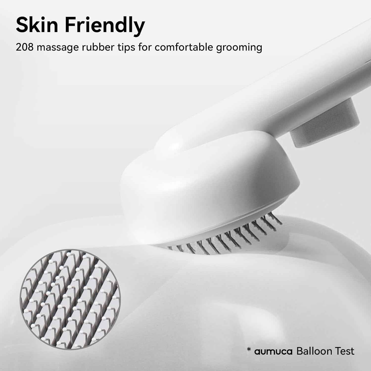 Aumuca cat brush for shedding and grooming indoor cats with long or short hair