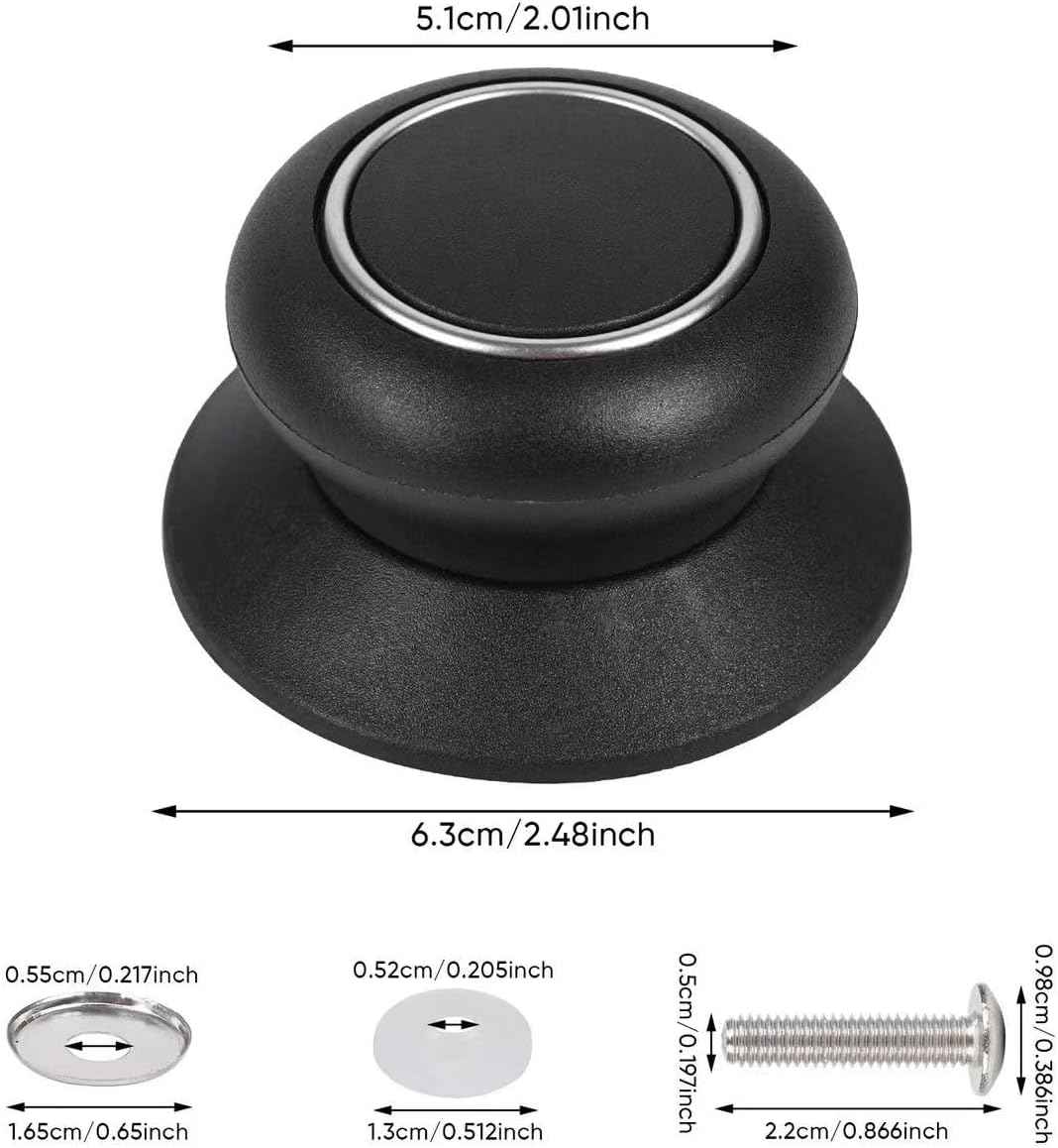 Durable Bakelite Pot Lid Knob for Easy Installation and Heat Resistance