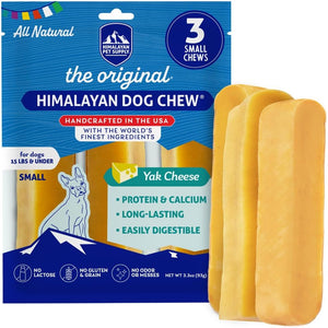 himalayan dog chews original yak cheese chews small 1.1oz gluten free healthy treats for dogs under 15lbs