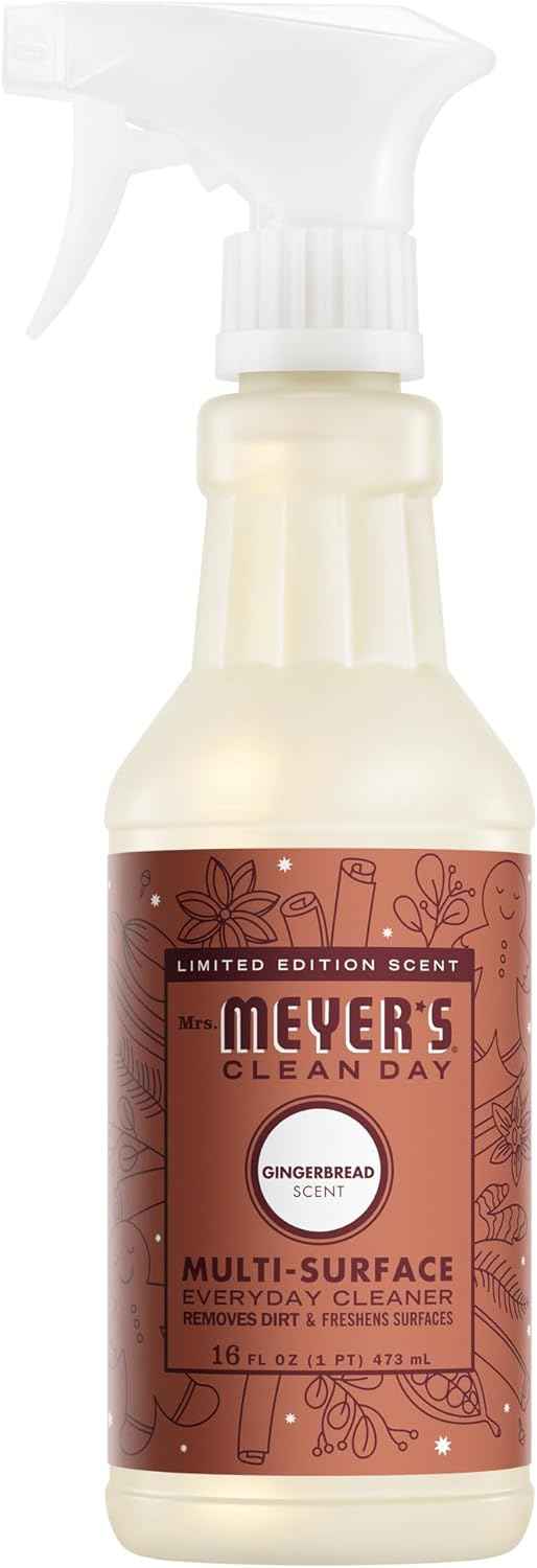 Mrs. Meyer's Gingerbread Multi-Surface Cleaner: 16 Fl Oz Natural Ingredients for Everyday Cleaning