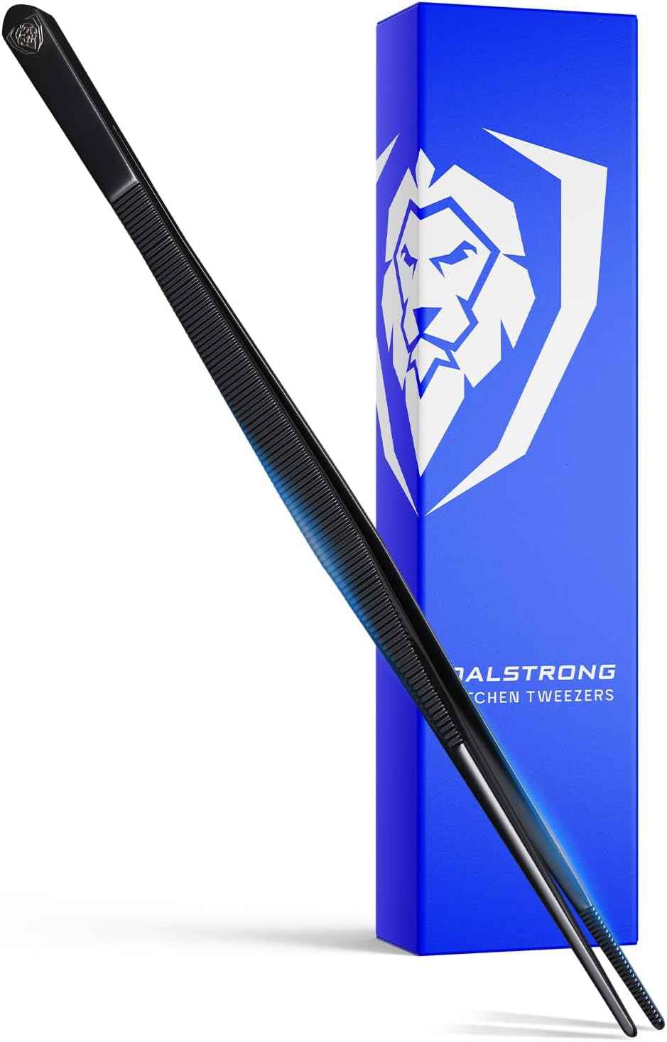 Dalstrong Professional Food Tweezers-Giftable 4pc Set-6.5"-High-Precision Tweezer Tongs-Black Titanium Coating-Plating, Multi-use-304 Stainless Steel-Culinary Fine Use-Metal Kitchen Tongs