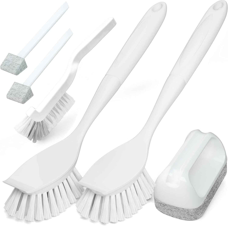 Holikme 6Pack Kitchen Cleaning Brush, Green