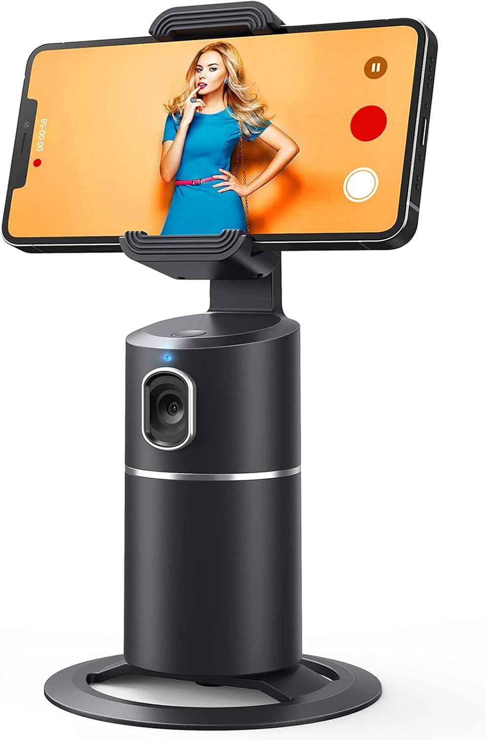 camrola auto face tracking phone holder, no app required, black