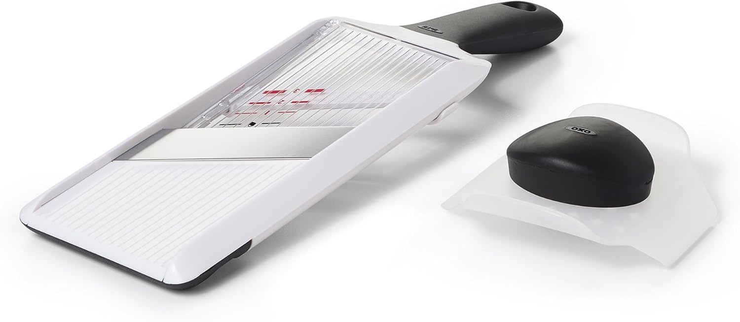 OXO Good Grips Handheld Mandoline Slicer for Kitchen, Adjustable Vegetable Slicer