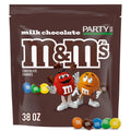 M&M'S party size 2.4 lb resealable bag milk chocolate candy for parties baking and sharing