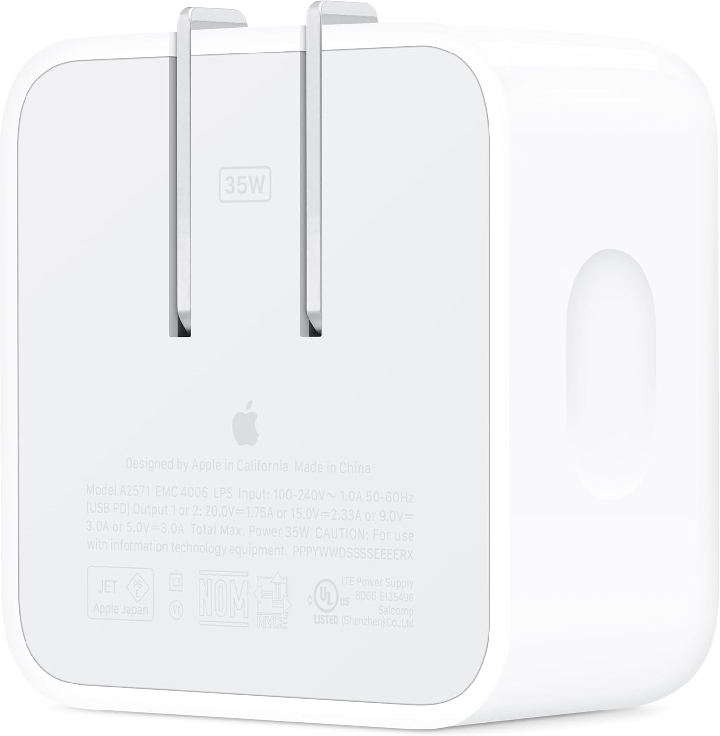 Apple 35W Dual USB-C Port Compact Power Adapter: Fast and Convenient Charging, Type C Wall Charger - ShopUS