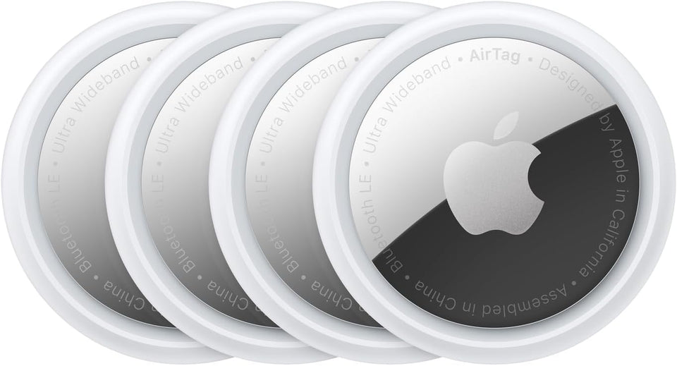 Apple AirTag (1st Generation) - 4 Pack. Keep Track of and find Your Keys, Wallet, Luggage, Backpack, and More. Simple one-tap Set up with iPhone or iPad, Bluetooth