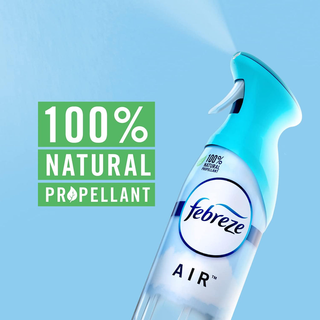 Febreze Air Mist Air Freshener Spray, Odor-Fighting Room Spray, Air Fresheners for Home and Bathroom and Kitchen, Aerosol Can, Heavy Duty Crisp Clean Scent, 8.8oz, (Pack of 3)