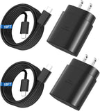 Super Fast Charger Type C, 25W USB C Wall Charger Fast Charging for Samsung Galaxy S25 Ultra/S25/S25+/S24+/S24 Ultra/S24/S24+/S23 Ultra/S22 Ultra/S21 with 10FT Long Android Type C Charger Cable 2Pack