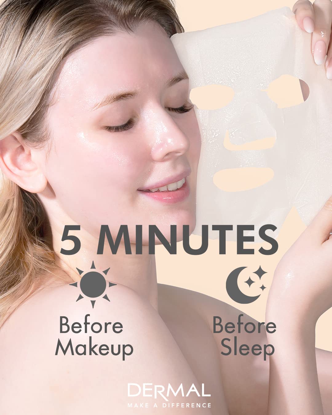 dermal korean collagen face mask 24 combo pack hydrating soothing sheet mask for dry sensitive skin