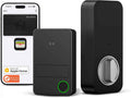 X3 Apple Home Key Door Lock Deadbolt, iOS ONLY, Smart Keyless Entry Door Lock with Fingerprint, Works with HomeKit Over Thread (Border Router), Voice/App/Remote Control, IP65 Weatherproof, Black
