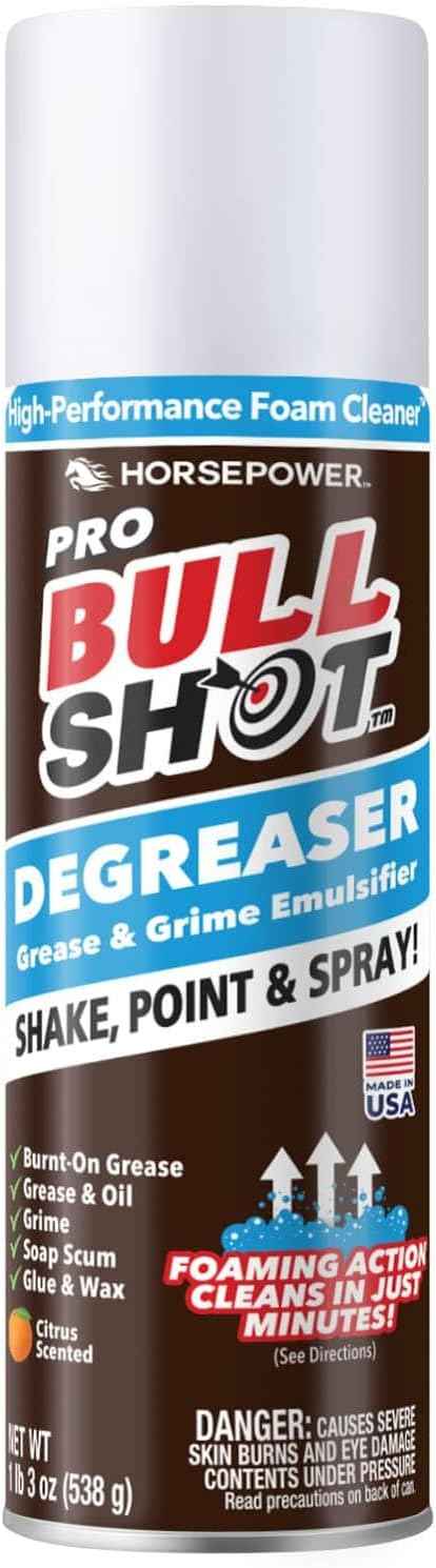 Bull Shot Degreaser Pro: Heavy-duty, Foaming Cleaner for Grease, Oil, and Grime Removal