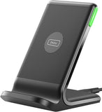 INIU Wireless Charger, 15W Fast Qi Certified Wireless Charging Station with Sleep-Friendly Adaptive Light Compatible with iPhone 16 15 14 13 Pro XS 8 Plus Samsung Galaxy S25 S24 S23 Note 20 Google etc - ShopUS