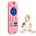 Hooku 2 Pack silicone teething toys for babies 0-6 months, teethers for babies 6-12 months with remote teether, sensory toys