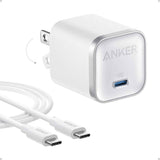 Anker Nano Charger, 45W Fast Charging, Compact and Foldable Plug USB C Charger Block for iPhone 17 Series, MacBook, Pixel 9, iPad, Samsung Galaxy S25 Ultra / S24 Series (6 ft Cable Included)
