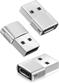 Basesailor USB to USB C Adapter,USBC Female to USB A Male Adapter,Type C Converter Charger for iPhone 17 Pro Max,16 15,Apple Watch iWatch S11 S10 SE,AirPods 3,iPad mini Air,Samsung Galaxy S25,Gray