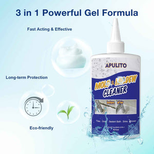 APULITO 10 Fl Oz Household Cleaner Gel for Bathroom Shower Kitchen Tile Grout, Sinks Countertops