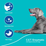 C.E.T. Oral Hygiene Chews for Large Dogs (30 count, Chicken Flavor)
