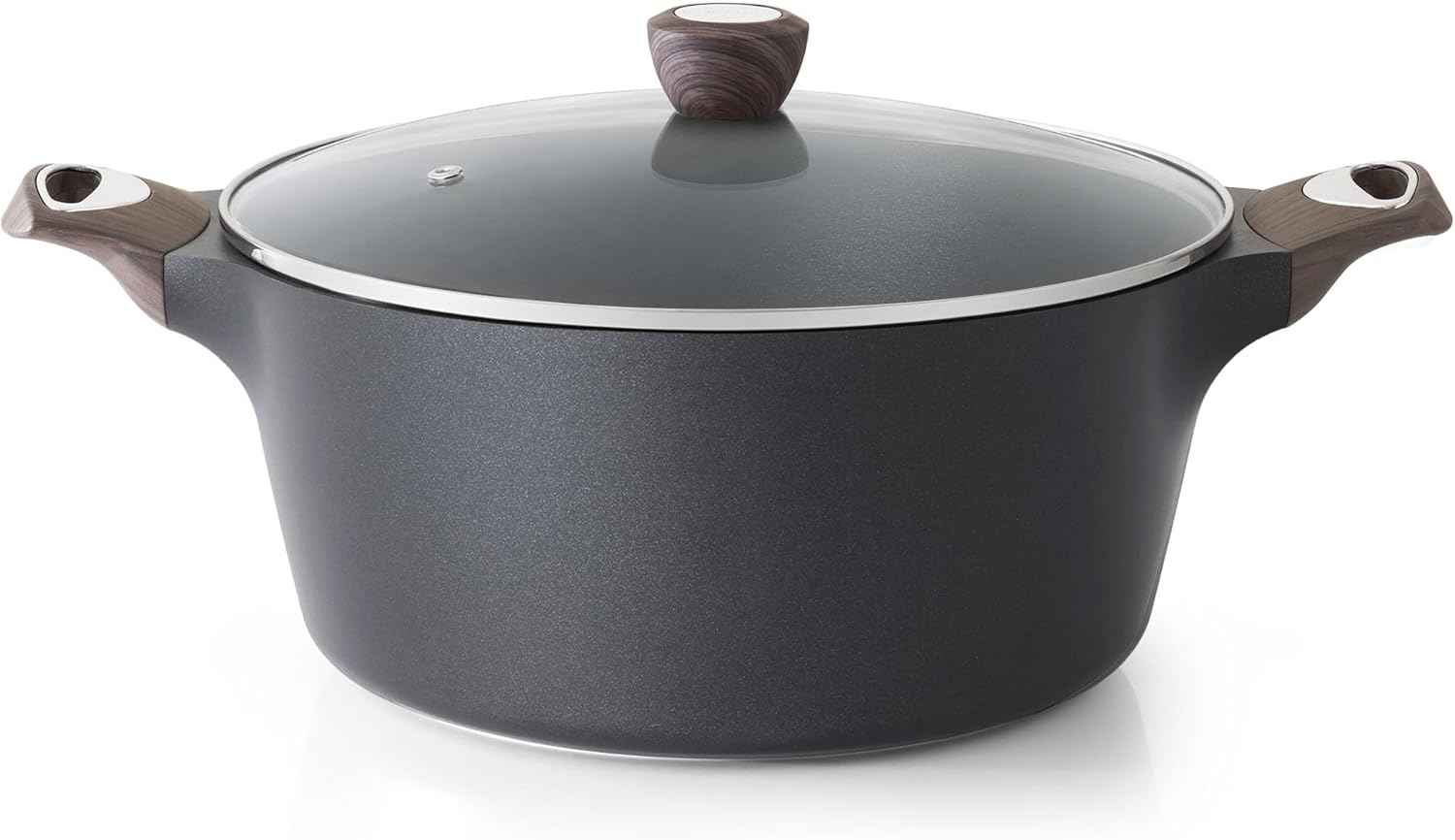 SENSARTE Ceramic Nonstick Stock Pot with Lid, 2.6/4.5/6.6/8.5 QT Soup Pot Casserole Pot, Non-toxic Healthy Pasta Pot, Large Cooking Pot Stew Pot, Induction Compatible, PFOA PFAS PTFE Free, White