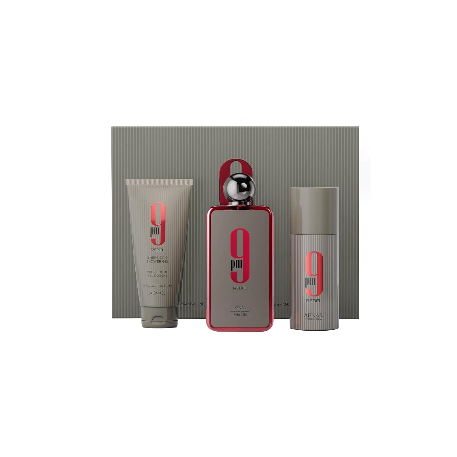 Afnan 9 PM for Men Eau De Parfum, 3.4 fl oz, bold, provocative, masculine, sensual