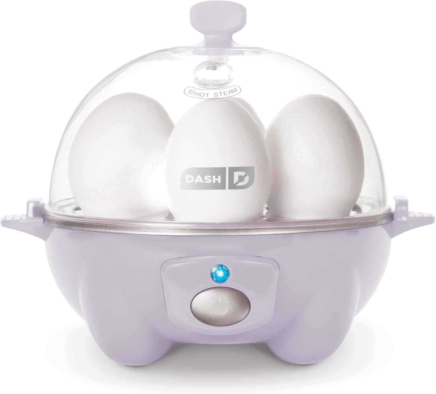 DASH Rapid Egg Cooker: 6 Egg Capacity Electric Egg Cooker for Hard Boiled Eggs, Poached Eggs, Scrambled Eggs, or Omelets with Auto Shut Off Feature - Aqua, 5.5 Inch (DEC005AQ)