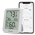 Govee Digital Hygrometer Indoor Thermometer Room H5075, Bluetooth Temperature Humidity Meter with 164ft Remote App Control, Notification Alerts, 2 Years Data Storage Export for Bedroom, Wine Cellar